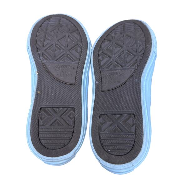 Converse Chuck Taylor All Star Hi Cut Leather Shoes Lace Up White Junior Size 13 - Picture 8 of 9